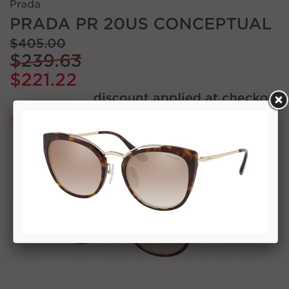 Prada PR 20US Conceptual Brown Sunglasses - Picture 2 of 12